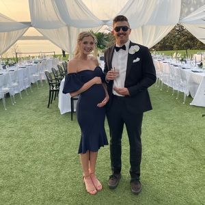 Maternity Formal Mid Dress Off The Shoulder ASOS